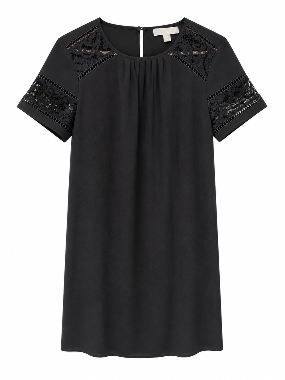 MICHAEL Michael Kors Black Lace Trim Little Black Dress LBD Size XS